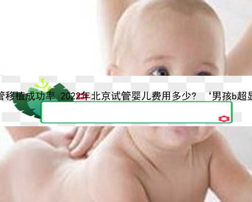 北京供卵试管移植成功率 2022年北京试管婴儿费用多少? ‘男孩b超显示是什么’
